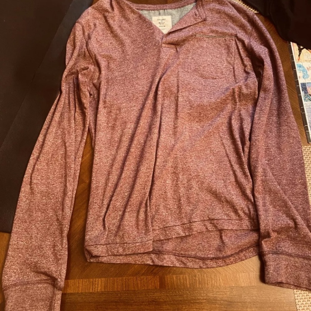 🧨Long Sleeve Rustic Casual Retro Vintage Henley Tee (SEND ANY OFFER OVER $6‼️) 🧨